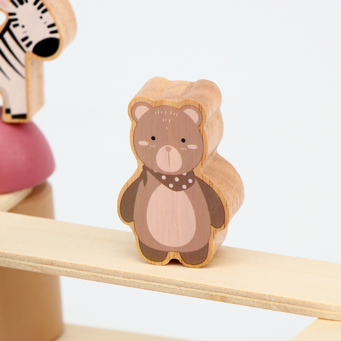 Деревянная развивающая игрушка балансир «Животный мир» 20,5 × 15,5 × 4,5см Деревянная развивающая игрушка балансир «Животный мир» 20,5 × 15,5 × 4,5см