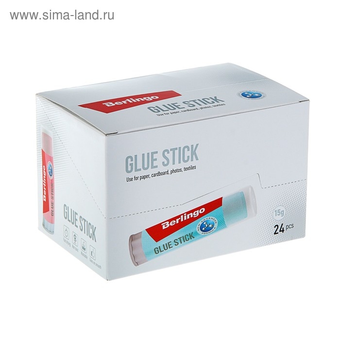 Клей-карандаш PVP 15 г Berlingo Aqua, цветной Клей-карандаш PVP 15 г Berlingo Aqua, цветной