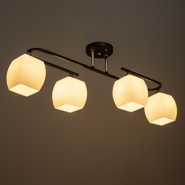 Люстра Люстра "Бариса" 4хЕ27 40Вт черный 79х27х27,5см BayerLux