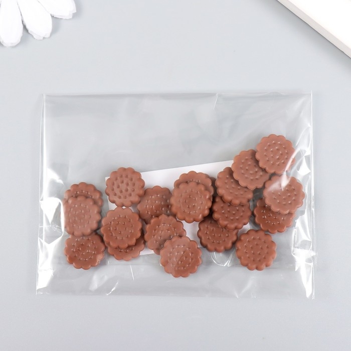 Декор для творчества PVC Декор для творчества PVC "Шоколадная печенька" набор 20 шт 1,5х1,5х0,3 см