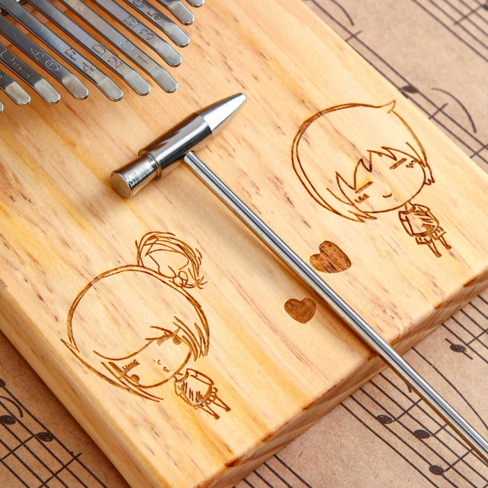 Музыкальный инструмент Калимба Музыкальный инструмент Калимба "Влюбленные" 17 нот