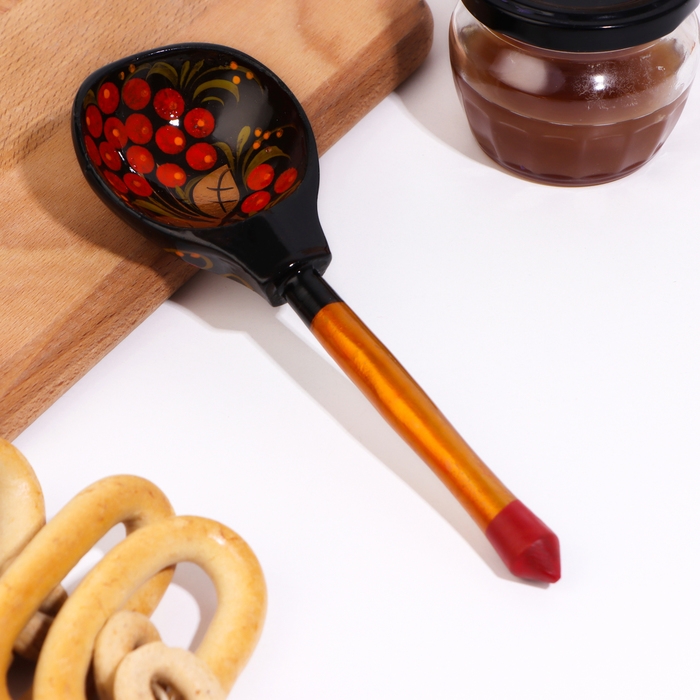 Ложка полубаская Ложка полубаская "Хохлома", традиционная роспись