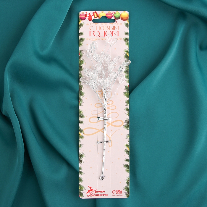 Декор  Декор "Хрустальная сказка" 16 см, овальчик прозрачный