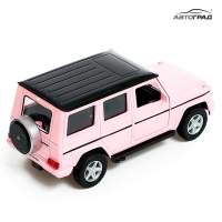 Машина металлическая MERCEDES-BENZ G63 AMG, 1:32, инерция, цвет матовый розовый