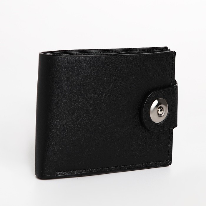 Портмоне мужское на магните, цвет чёрный Портмоне мужское на магните, цвет чёрный