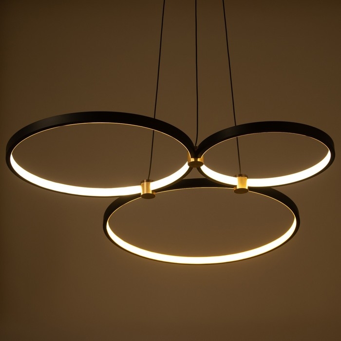 Светильник Светильник "Ланас" LED 150Вт чёрно-золотой 86х70х3,3 см BayerLux