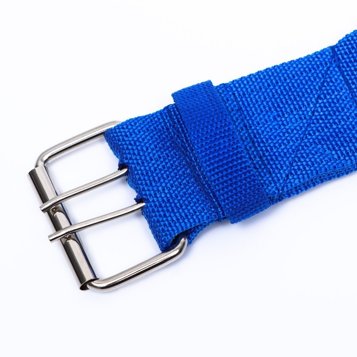 Ошейник четырехслойный с вертлюгом, 80 х 4,9 см, ОШ 64-74 см, полиэстер, синий Ошейник четырехслойный с вертлюгом, 80 х 4,9 см, ОШ 64-74 см, полиэстер, синий