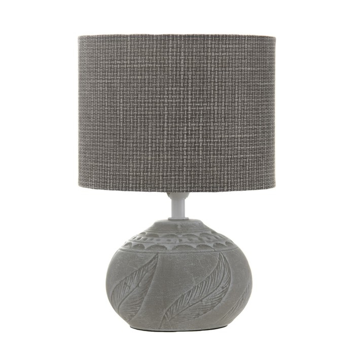 Настольная лампа Настольная лампа "Венди" Е14 40Вт бело-серый 15х15х25 см RISALUX