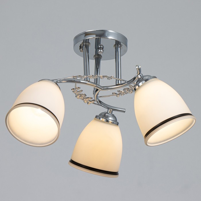 Люстра Люстра "Офелия" 3хЕ27 40т хром 48х48х25 см BayerLux