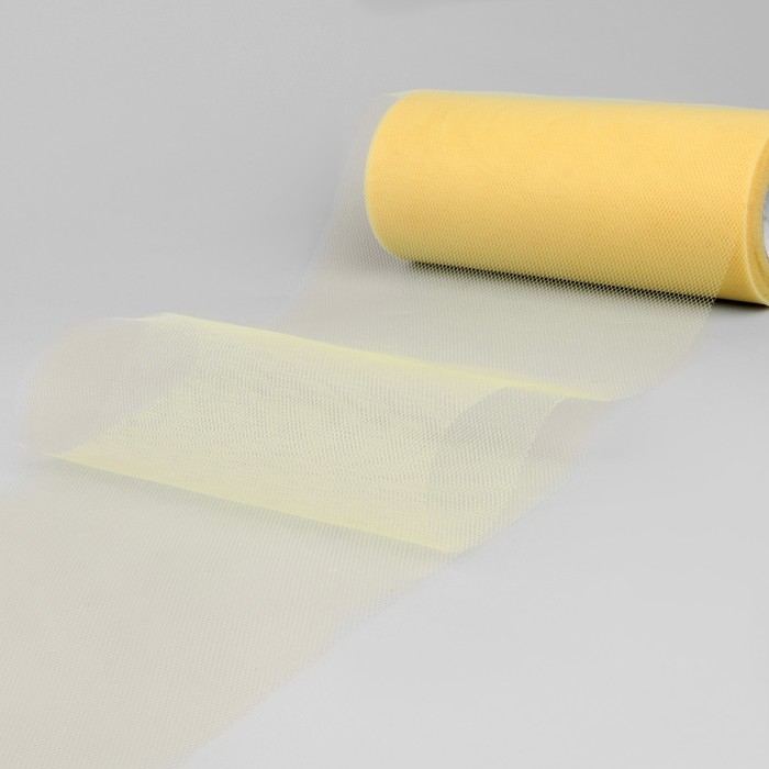 Фатин, 15 см, 11 ± 1 г/кв.м, 23 ± 1 м, цвет жёлтый №25 Фатин, 15 см, 11 ± 1 г/кв.м, 23 ± 1 м, цвет жёлтый №25