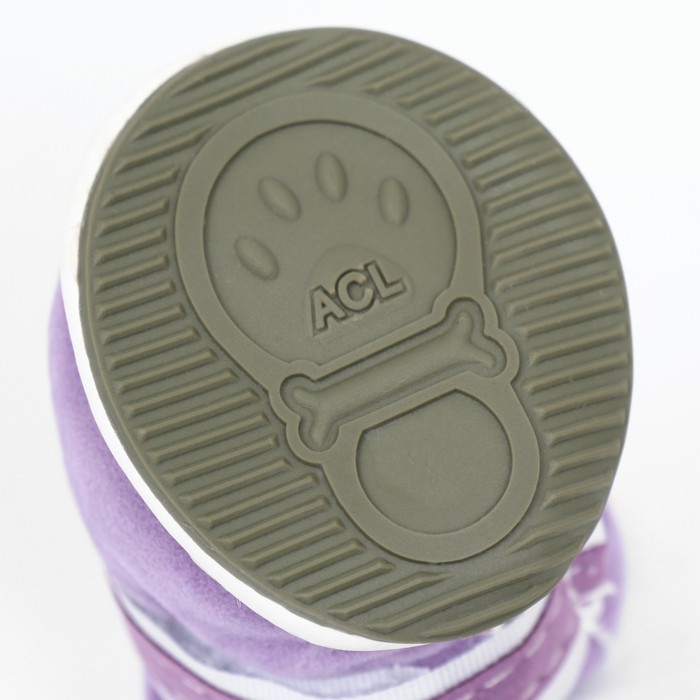 Ботинки "На прогулку", набор 4 шт, 5 размер, фиолетовые