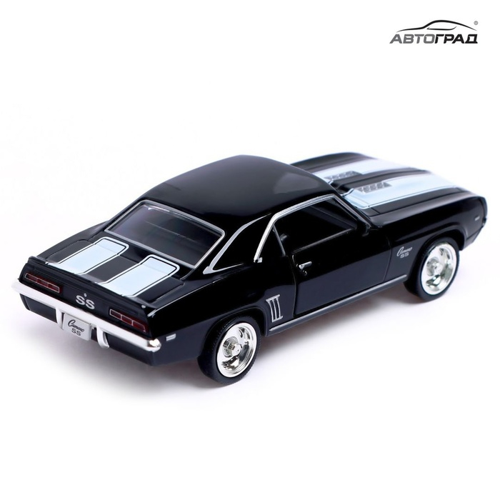 Машина металлическая CHEVROLET CAMARO SS, 1:32, открываются двери, инерция, цвет чёрный Машина металлическая CHEVROLET CAMARO SS, 1:32, открываются двери, инерция, цвет чёрный