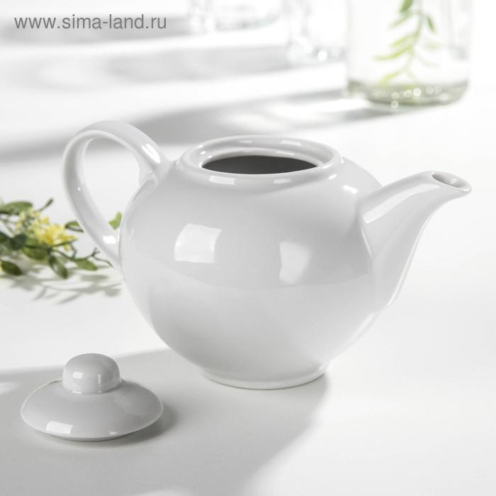 Чайник «Удачный», 550 мл, цвет белый Чайник «Удачный», 550 мл, цвет белый