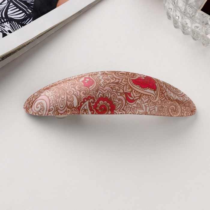 Заколка-автомат для волос Заколка-автомат для волос "Сильва" узоры, 9 см, микс