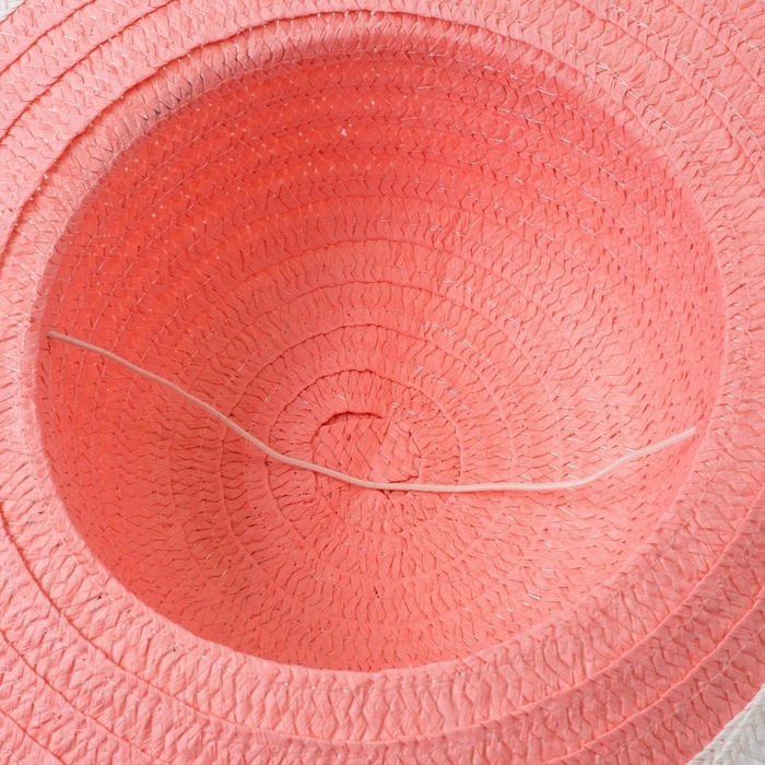 Шляпа для девочки MINAKU Шляпа для девочки MINAKU "Куколка", размер 50, цвет розовый