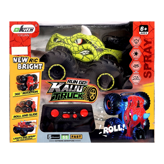 Машина-перевёртыш «Финт», радиоуправляемая, работает от аккумулятора, световые эффекты, эффект дыма, цвет зеленый Машина-перевёртыш «Финт», радиоуправляемая, работает от аккумулятора, световые эффекты, эффект дыма, цвет зеленый