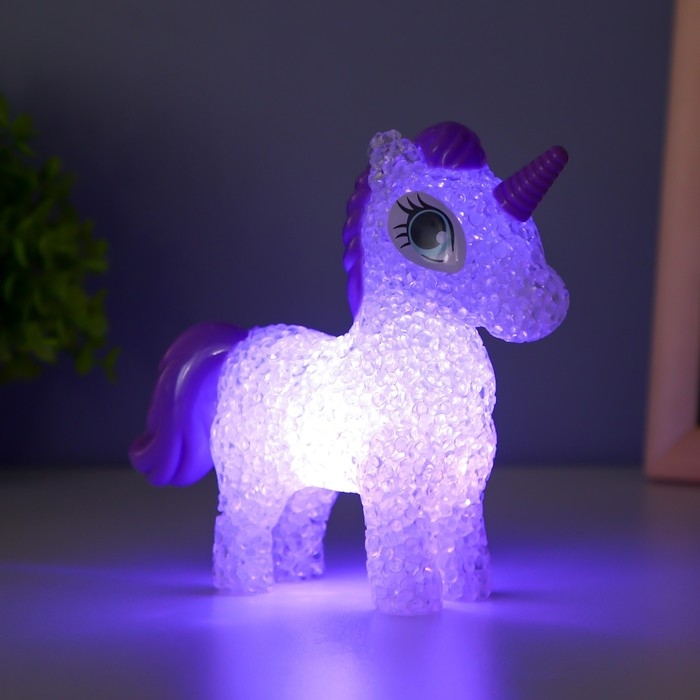 Ночник Ночник "Единорожка" LED 1Вт от батареек LR44 МИКС 14х12х5см RISALUX