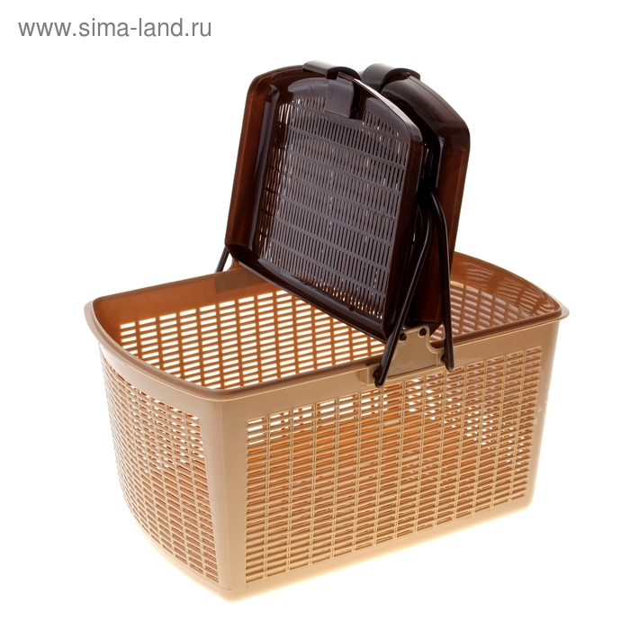 Корзина 47х36х27,5 см, коричневая Корзина 47х36х27,5 см, коричневая