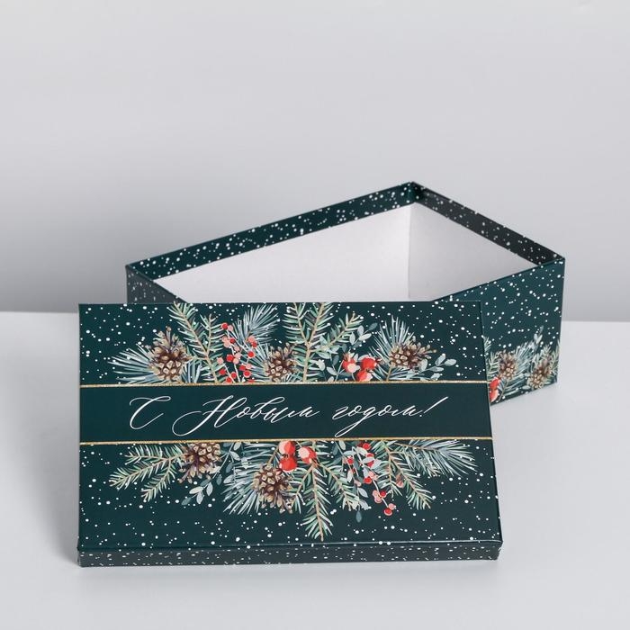Набор подарочных коробок 5 в 1 «Зима время чудес», 32,5 х 20 х 12,5 - 22 х 14 х 8,5 см, Новый год