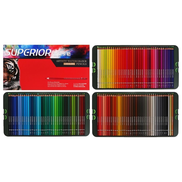 Карандаши акварельные 120 цветов, в картонной коробке WCP-120 Карандаши акварельные 120 цветов, в картонной коробке WCP-120