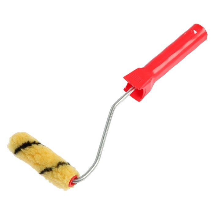 Мини-валик ЛОМ, полиэстер, 100 мм, рукоятка d=6 мм, D=16 мм, ворс 10 мм Мини-валик ЛОМ, полиэстер, 100 мм, рукоятка d=6 мм, D=16 мм, ворс 10 мм