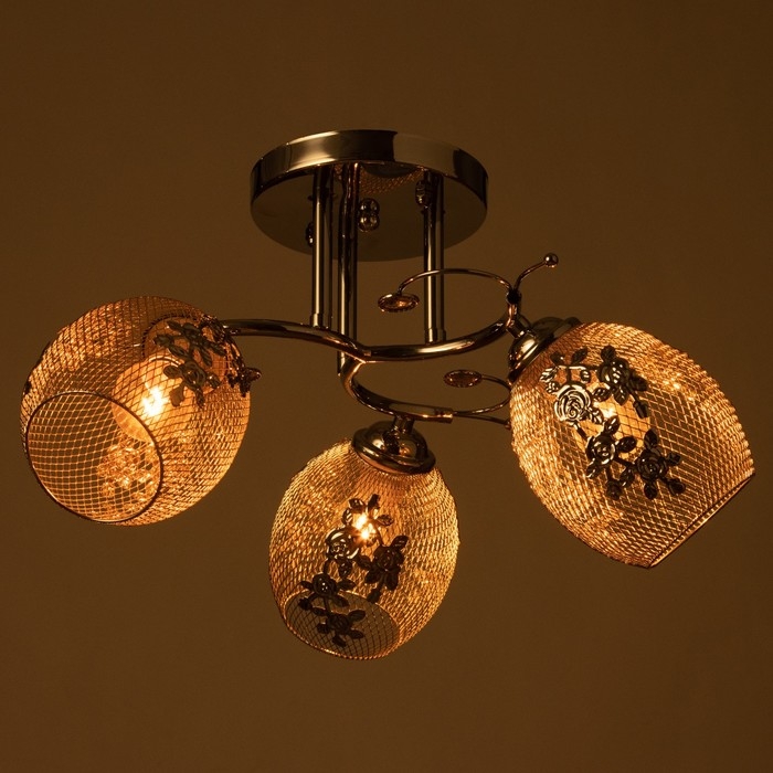 Люстра Рошель 3x60Вт E27 хром 42х42х26см. Люстра Рошель 3x60Вт E27 хром 42х42х26см.