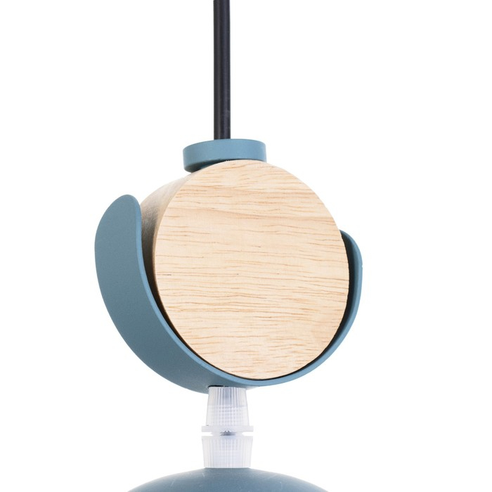 Светильник BayerLux 34866/1 E27 40Вт синий 16х16х22-122 см