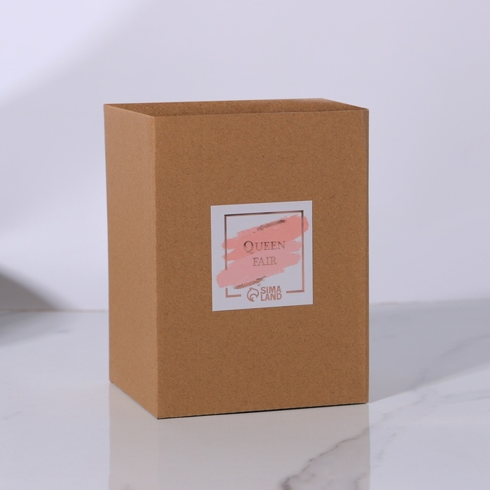 Органайзер для ватных палочек и дисков &laquo;FLOWER&raquo;, с крышкой, 3 секции, 14 &times; 9 &times; 10,5 см, цвет прозрачный/золотистый