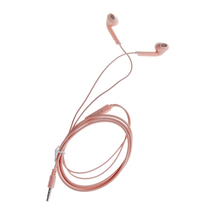 Наушники R-2, проводные, вкладыши, микрофон, 1 м, Jack 3.5 мм, красные Наушники R-2, проводные, вкладыши, микрофон, 1 м, Jack 3.5 мм, красные