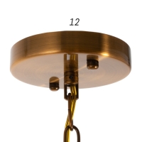 Люстра 1757/6 E14 40Вт черно-золотой 67х67х47 см BayerLux