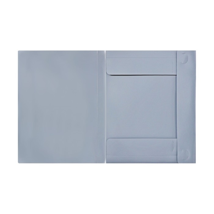 Папка-короб на резинке А4, 500мкм, Calligrata, корешок 25 мм, до 230 листов, тиснение  Папка-короб на резинке А4, 500мкм, Calligrata, корешок 25 мм, до 230 листов, тиснение "песок", серая