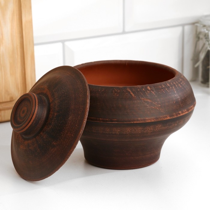 Горшок для жаркого "Гладкий", 0,6 л., 13х14х14 см