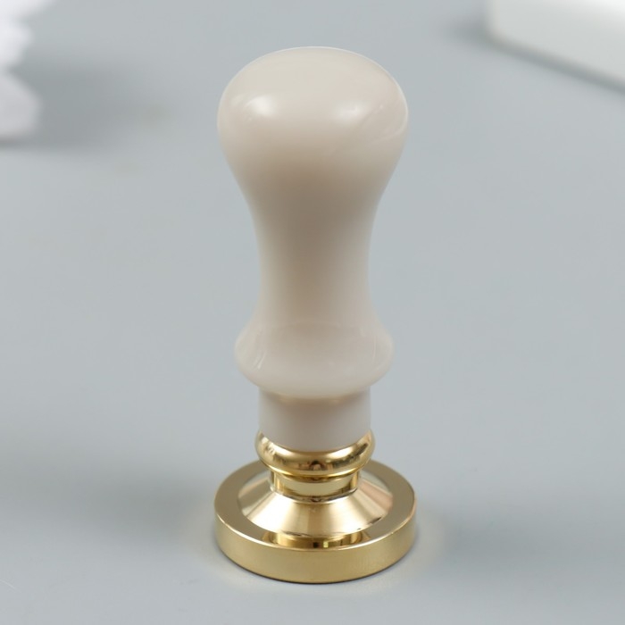 Печать для сургуча с пластиковой ручкой "Снеговик" 2,5х2,5 см