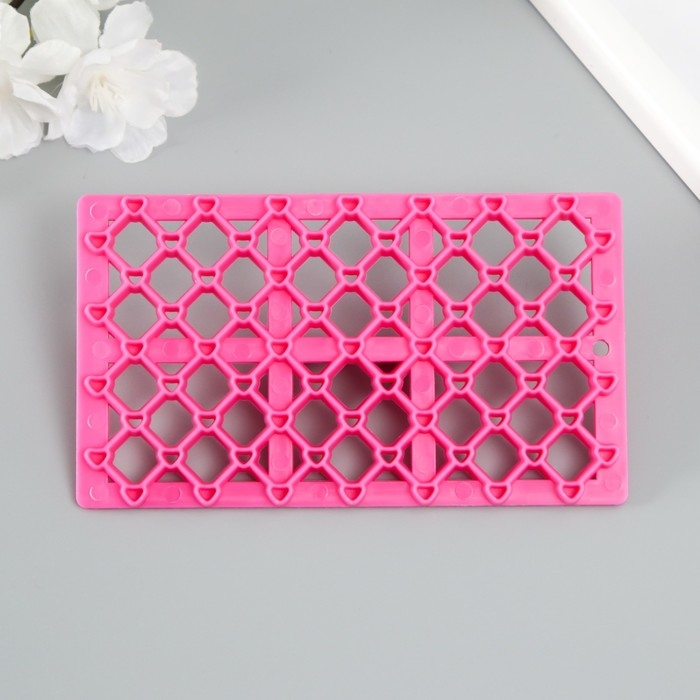 Штамп пластик  Штамп пластик "Ромб с сердечком" 12,8х7.5 см