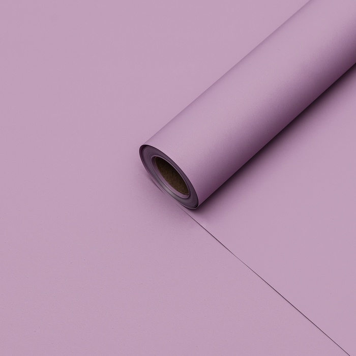 Пленка для цветов тонированная, матовая, светло-сиреневая, 0,5 х 10 м, 65 мкм Пленка для цветов тонированная, матовая, светло-сиреневая, 0,5 х 10 м, 65 мкм