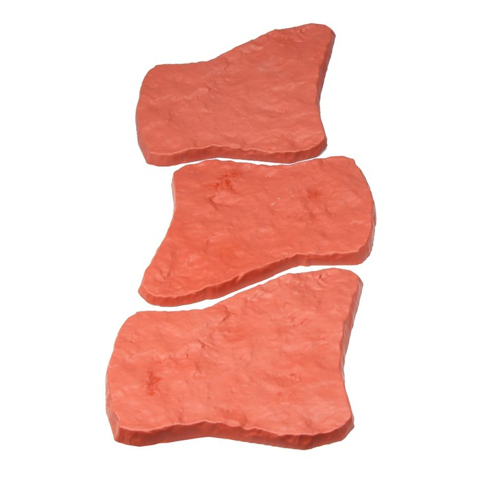 Модульное покрытие, 55 × 42 см, пластик, терракотовый, «Камень № 1», 1 шт Модульное покрытие, 55 × 42 см, пластик, терракотовый, «Камень № 1», 1 шт