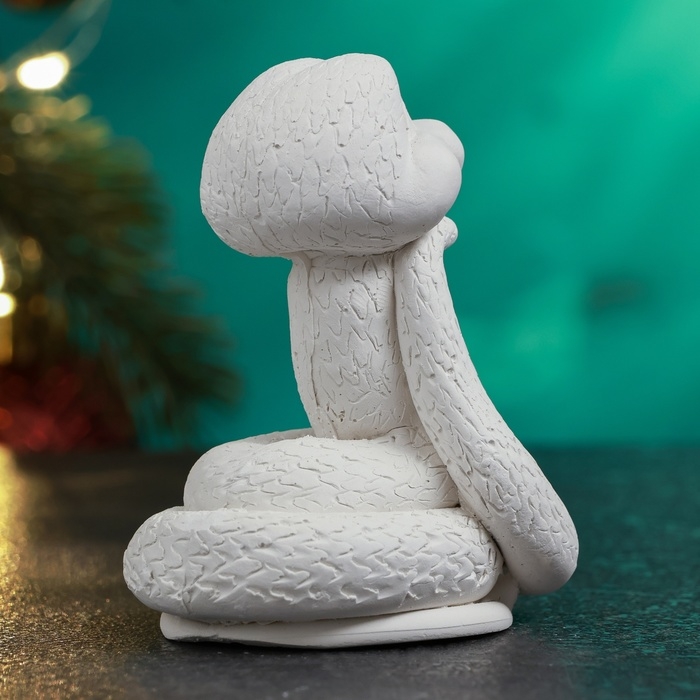 Новый год. Символ 2025. Фигура для раскраски  Новый год. Символ 2025. Фигура для раскраски "Змея Полоз" 6х5см