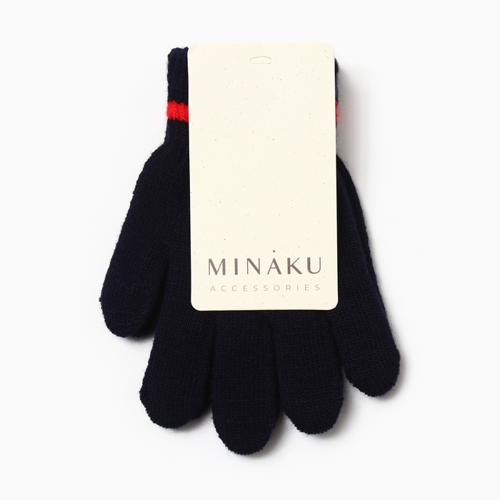 Перчатки детские MINAKU, цвет темно-синий, 15 см Перчатки детские MINAKU, цвет темно-синий, 15 см