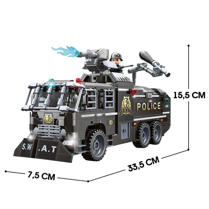 Конструктор Спецназ «Штурмовой патруль», 847 деталей Конструктор Спецназ «Штурмовой патруль», 847 деталей