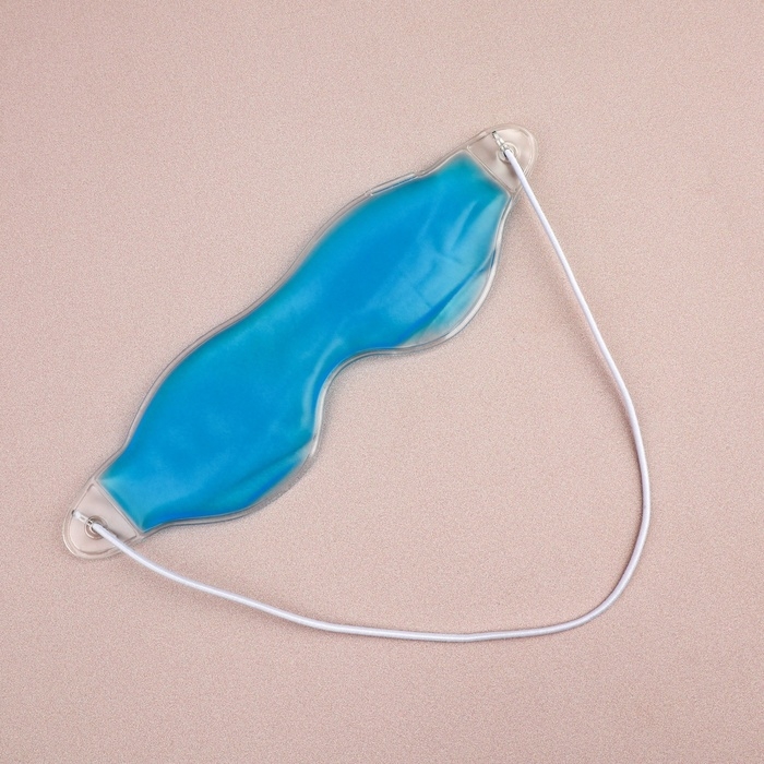 Гелевая маска для области вокруг глаз, 18,5 × 5 см, цвет голубой Гелевая маска для области вокруг глаз, 18,5 × 5 см, цвет голубой