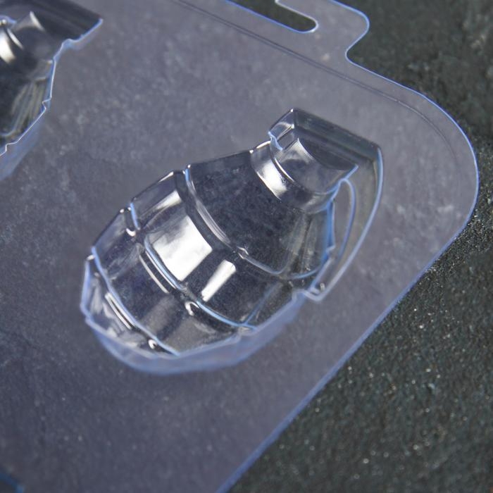 Форма для шоколада и конфет пластиковая «Лимонка двойная», цвет прозрачный Форма для шоколада и конфет пластиковая «Лимонка двойная», цвет прозрачный