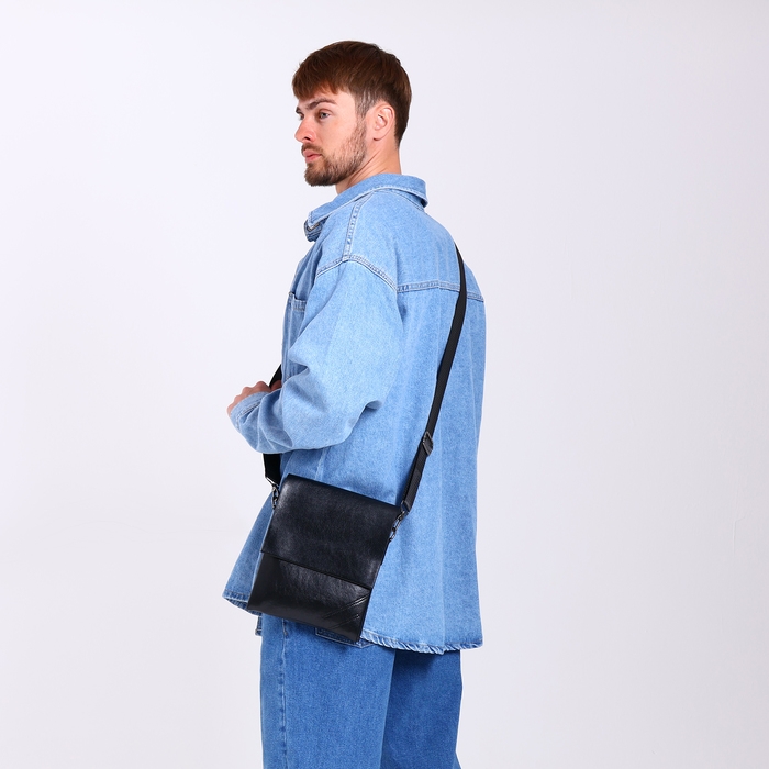 Сумка мужская, цвет чёрный Сумка мужская, цвет чёрный