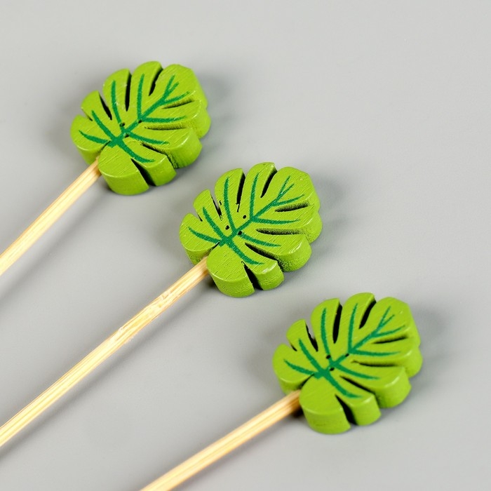 Шпажки «Листья», в наборе 12 штук Шпажки «Листья», в наборе 12 штук