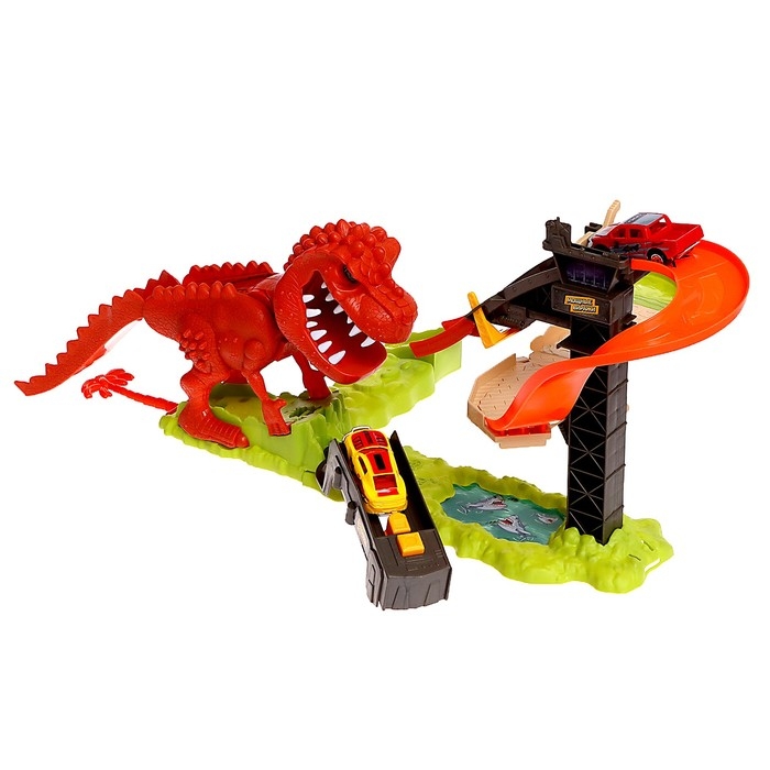 Автотрек «Дино-трек», с запуском, звуковые эффекты Автотрек «Дино-трек», с запуском, звуковые эффекты