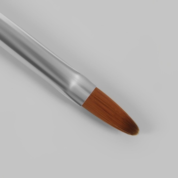 Кисть для наращивания и дизайна ногтей, двусторонняя, лепесток/точечная, 18,5 см, цвет чёрный Кисть для наращивания и дизайна ногтей, двусторонняя, лепесток/точечная, 18,5 см, цвет чёрный