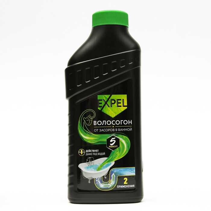 Средство от засоров в ванной, EXPEL ВОЛОСОГОН, гель, 500 мл Средство от засоров в ванной, EXPEL ВОЛОСОГОН, гель, 500 мл