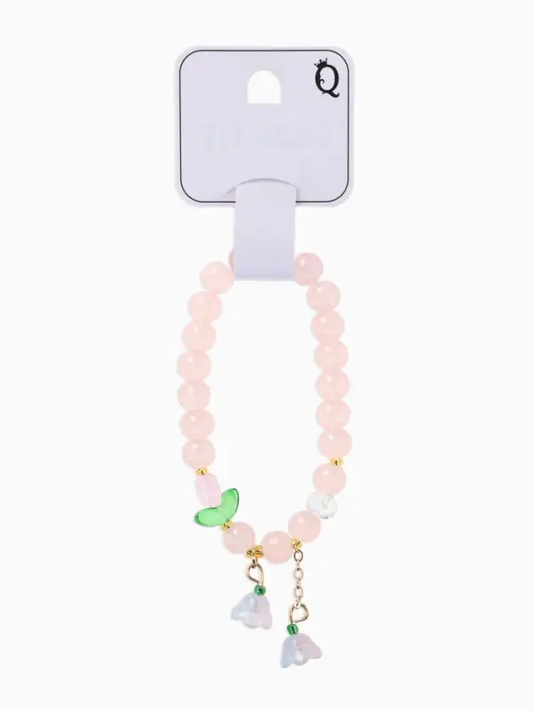 Браслет из бусин &laquo;Тюльпан&raquo;, d=6 см, шар №8, розовый