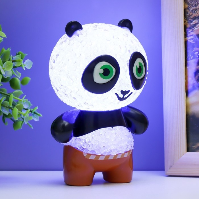 Ночник Ночник "Панда" LED RGB от батареек 3хLR44 7х7х11см RISALUX