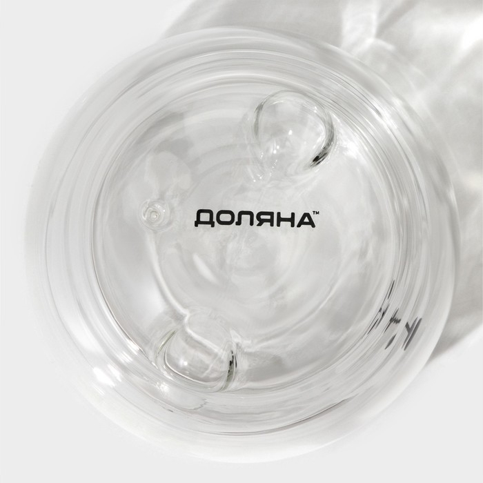 Стакан стеклянный на деревянной подставке Доляна «Вверх дном», 250 мл, 9×9 см Стакан стеклянный на деревянной подставке Доляна «Вверх дном», 250 мл, 9×9 см