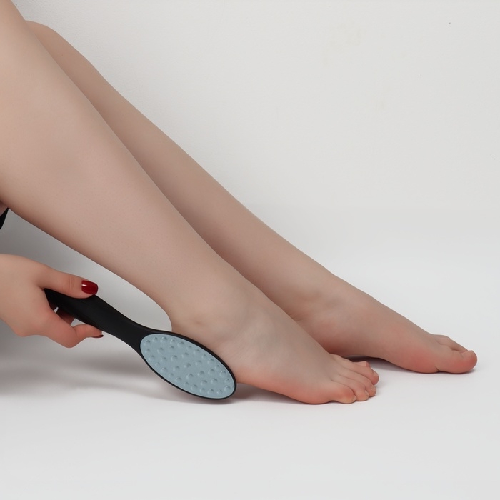 Пилка для ног, лазерная, двусторонняя, 23 см, цвет чёрный Пилка для ног, лазерная, двусторонняя, 23 см, цвет чёрный